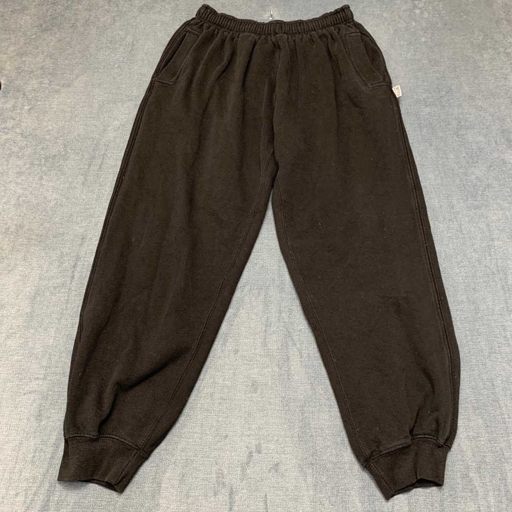 Pro Club Joggers Pants Mens XL Black Pockets Fleece Lined Mid Rise Elastic Waist